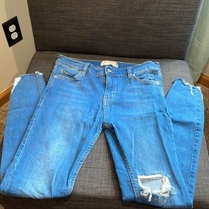 Free People Distressed Skinny Jeans